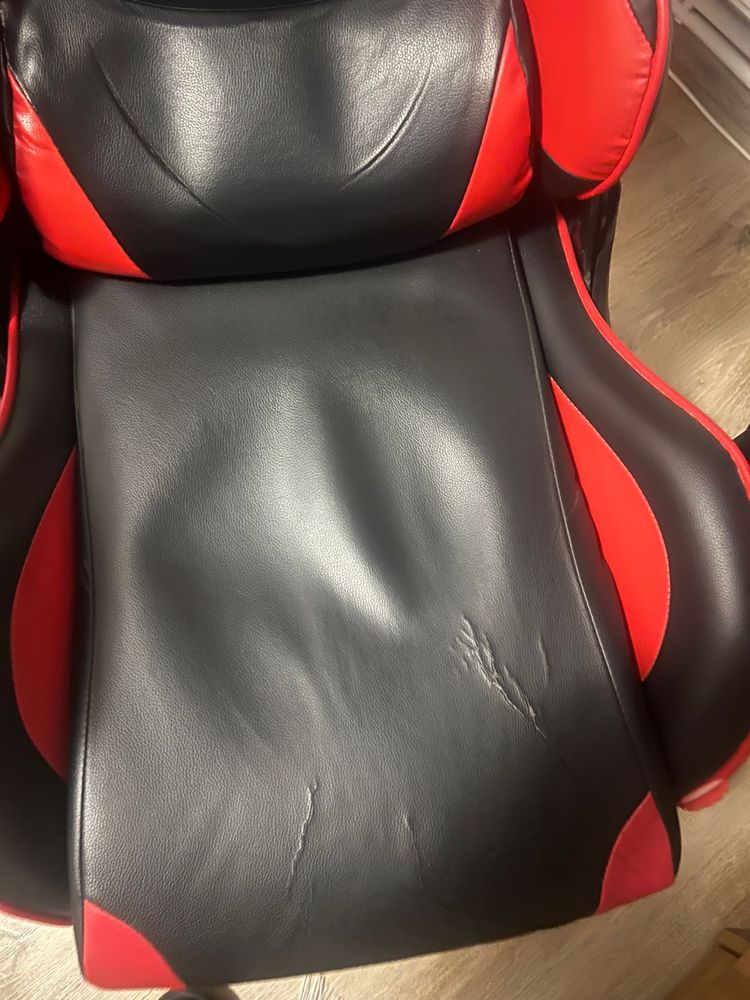 Scaun gaming Kring Lars, cu suport lombar si tetiera, spuma cu memorie