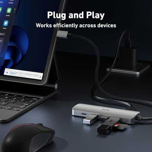 Нов USB-C хъб 10Gbps с 4 порта и 100W захранване за MacBook, iPad