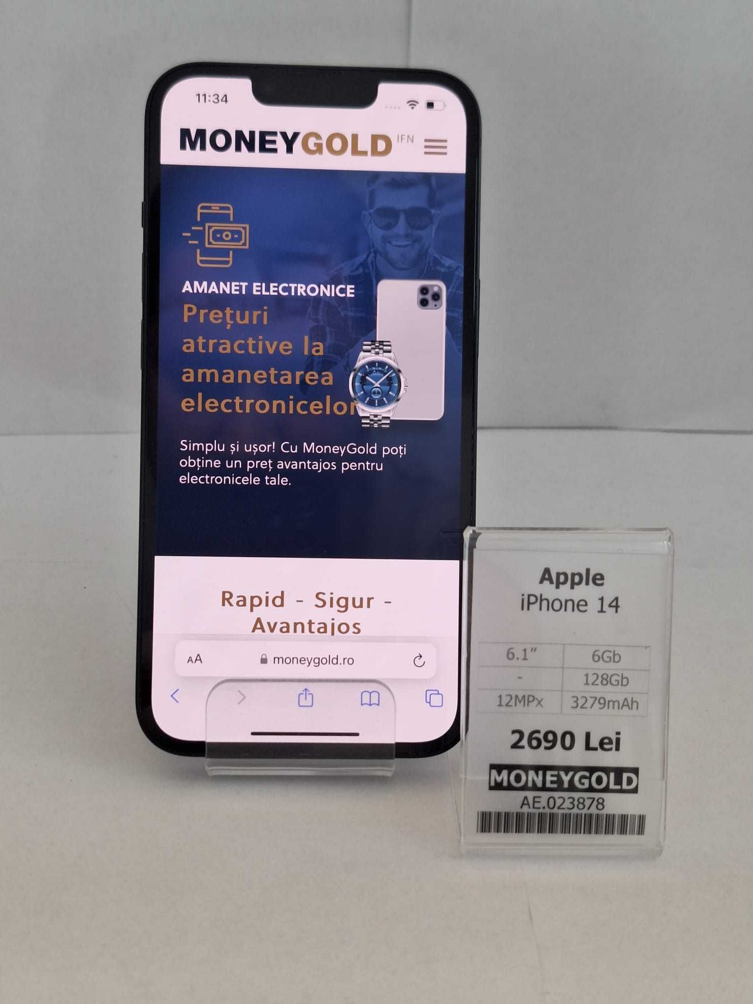 Telefon Apple iPhone 14 MoneyGold AE.023878