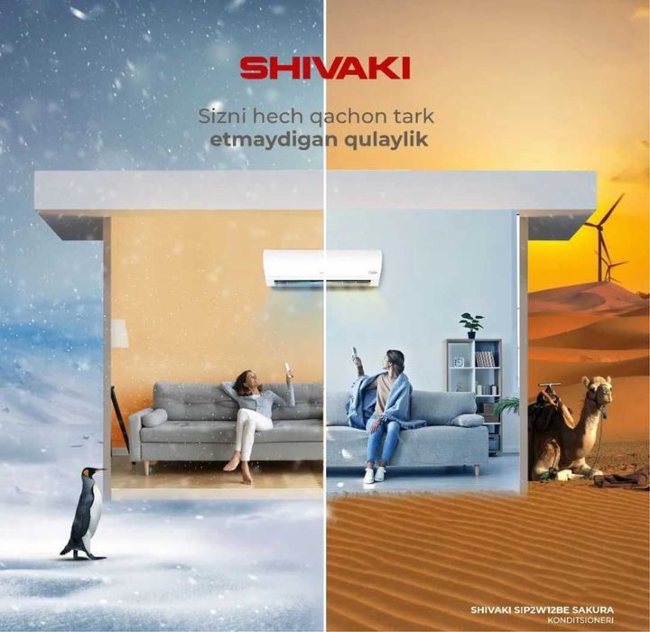 Konditsioner shivaki 12 inverter artel