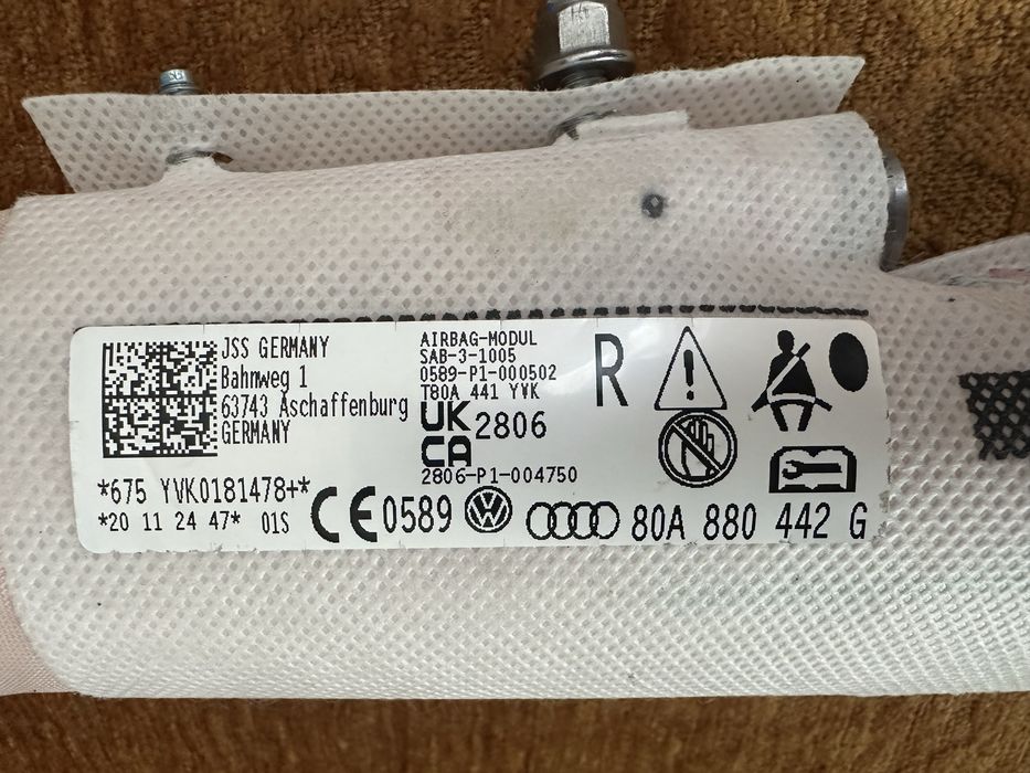 Airbag scaun Audi Q5 80A : 80A880441G / 80A880442G