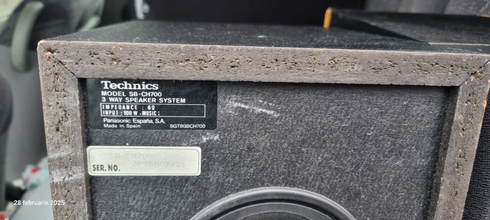 Boxe raft MB Quart 280,Technics sb-ch700