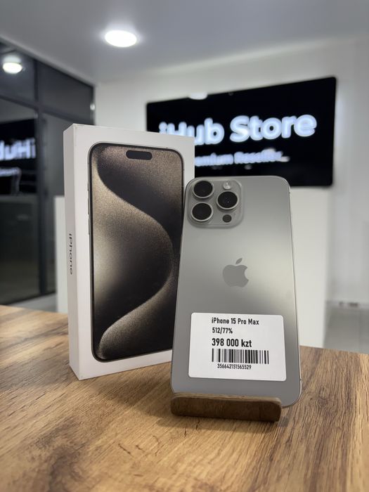 iPhone 15 Pro Max • 512GB • 77%