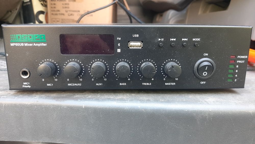 Микшер-усилитель с плеером DSPPA MP60UB