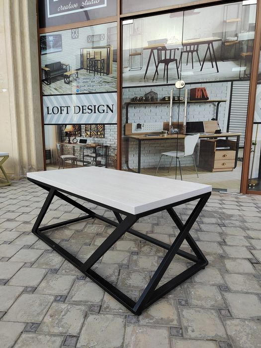 Журнальный кофейный чайний гостевой стол лофт ! Jurnal kofe mexmon  st