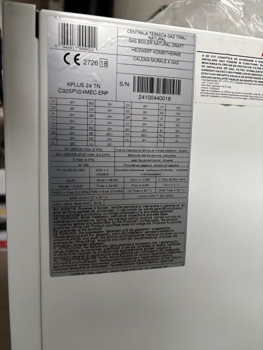 Centrala termica pe gaz Tiraj Natural