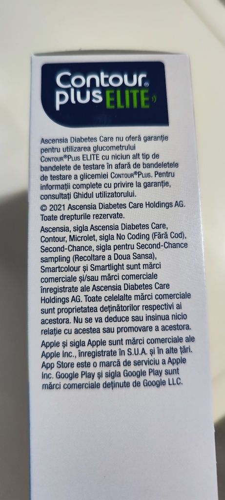 Glucometru( aparat glicemie) Contour Plus Elite+100 teste