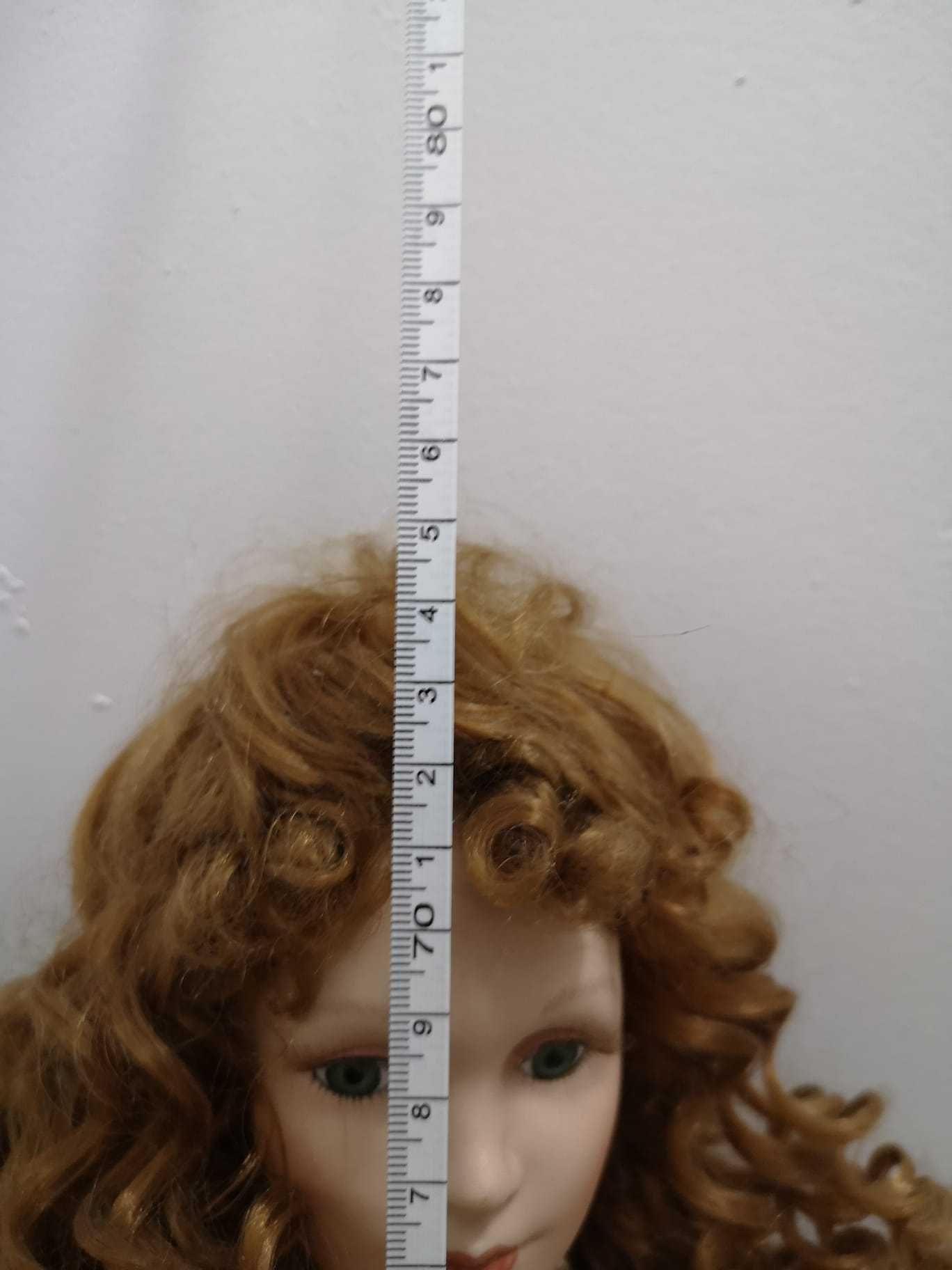 Papusa porțelan de colecție H 74 cm