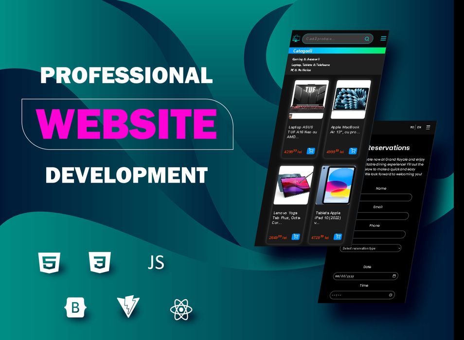 Creare Site Web Prezentare | Design Modern | Rapid & Securizat