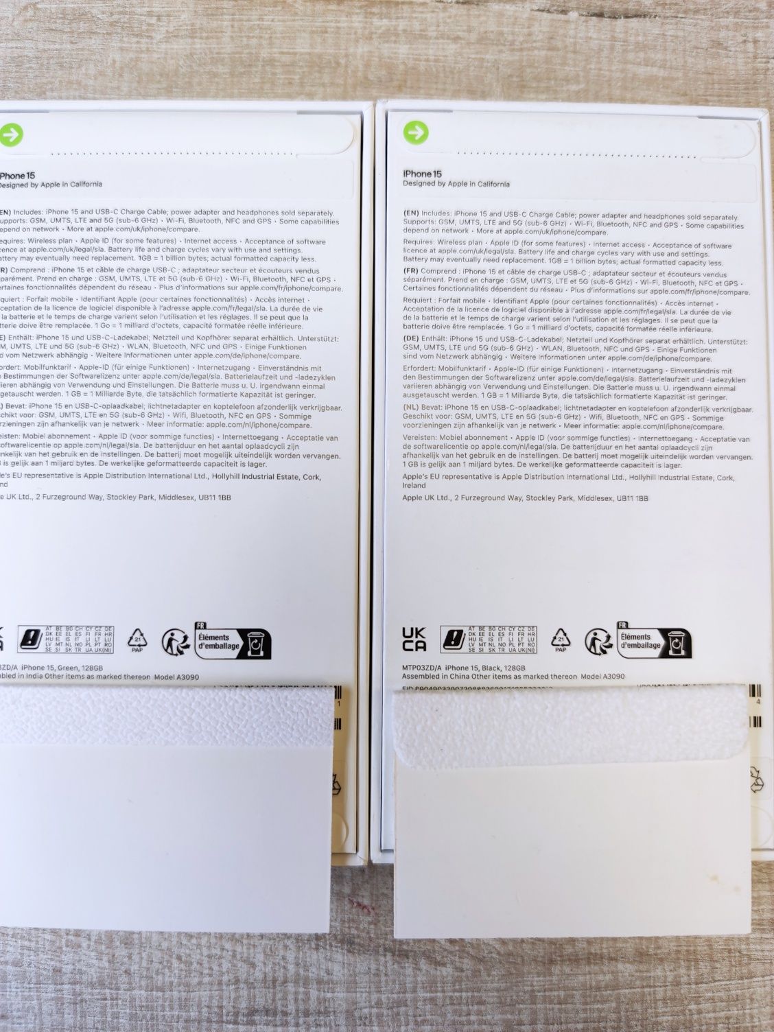 НОВ Apple iPhone 15 128GB Black Green Гаранция!