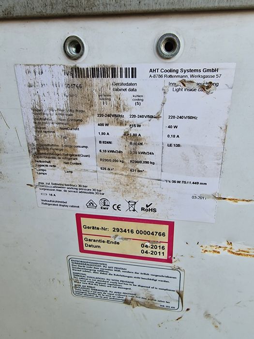 Lada frigorifica AHT DEFECTA