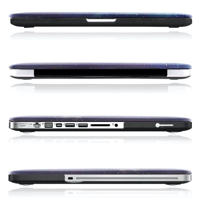 Carcasa Protectie Macbook A1932 A1466 A1369 A2179 A2159 negru galaxie