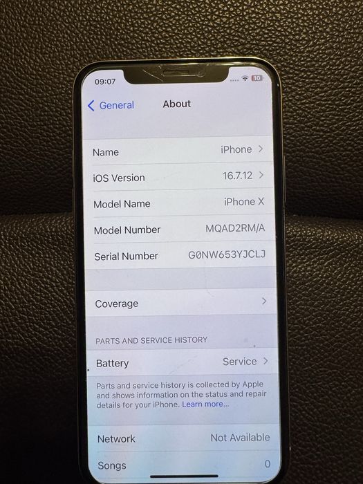 Iphone X 64gb perfect functional