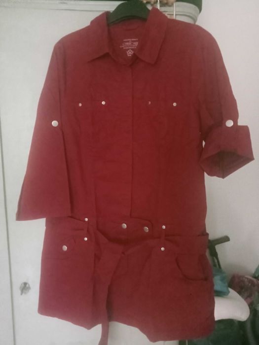 Sarafan pt femei tip outdoor, bordo, măr. 44