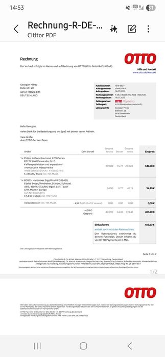 Espressor de cafea boabe Philips