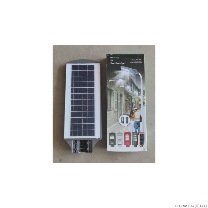 Lampa, proiector 60 w, cu incarcare solara, cu lupa, Led