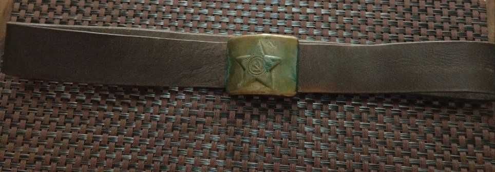 Ремень солдатский кожаный. Производство СССР.