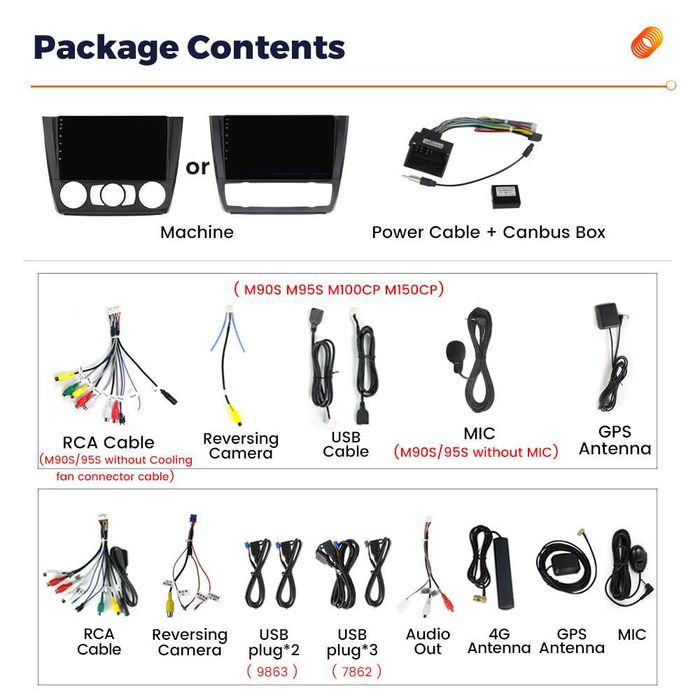 Navigatie Android 14 BMW Seria 1 2004 2012 Waze YouTube CarPlay CAMERA