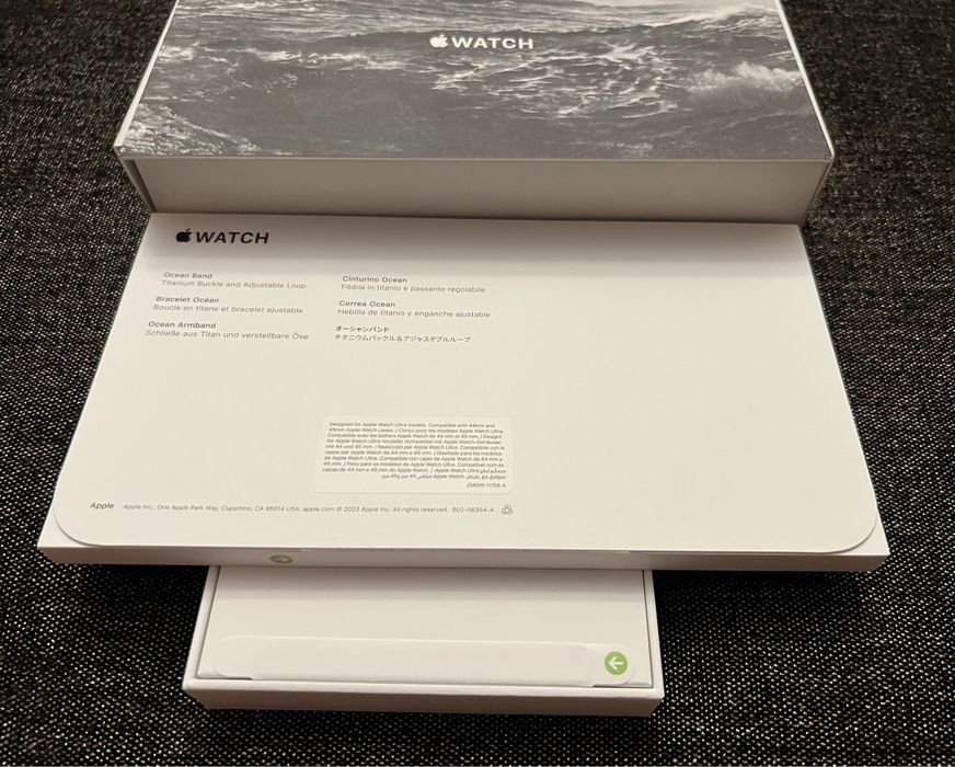 Apple Watch 9 ULTRA 2 49mm SIGILAT GARANTIE! Black Negru TL Ocean Band