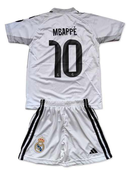 Детски футболен екип Реал Мадрид тениска Мбапе комплект Real Mbappe
