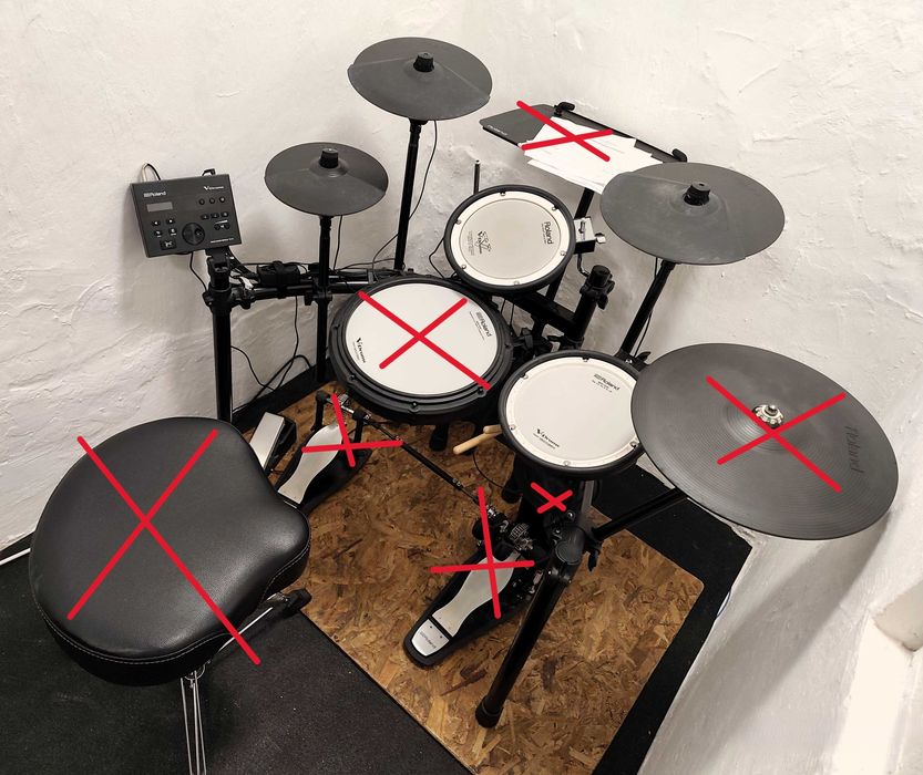 Roland TD-7, електрони барабани Роланд ТД-7