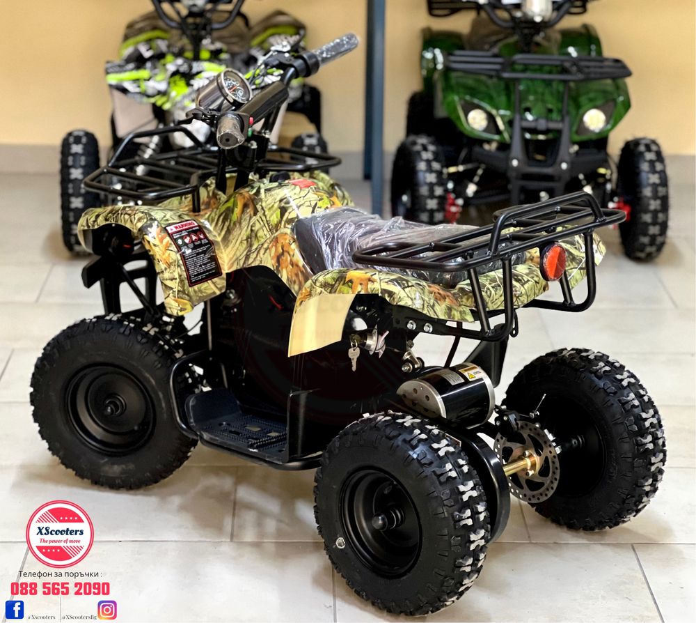 Детско Електрическо АТВ/ATV 800W 2024 - HOBO В КАШОН F2 за деца