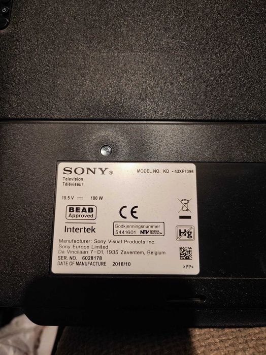 Sony KD43XF7096 ЗА ЧАСТИ