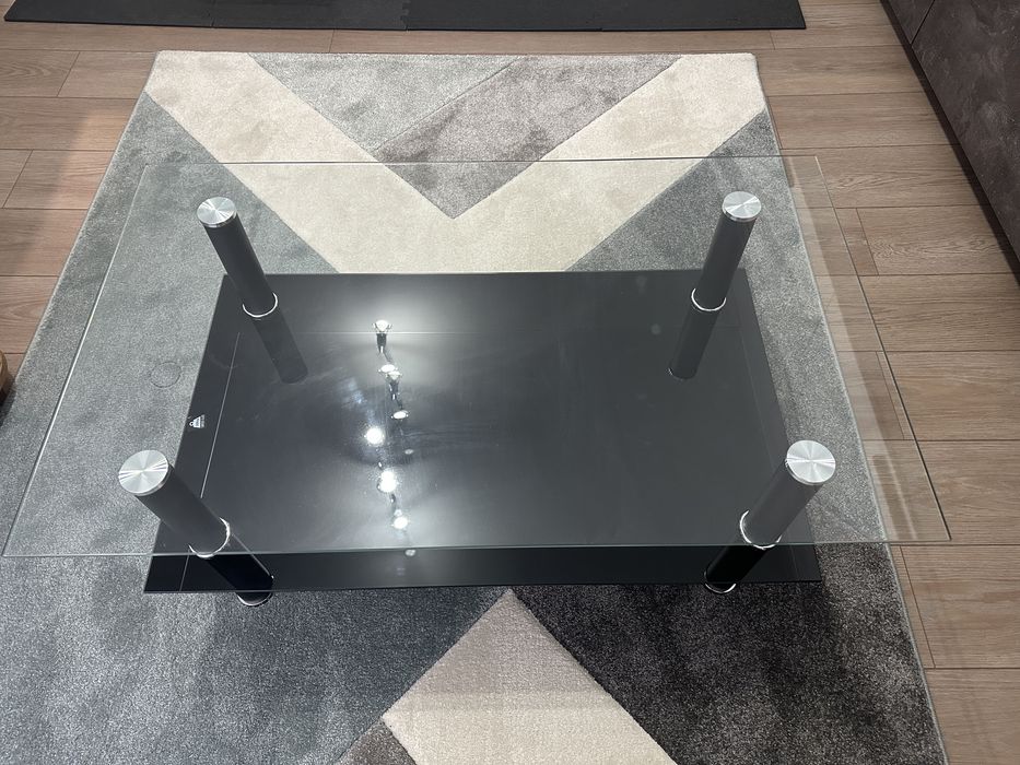 Masa de cafea/living de sticla