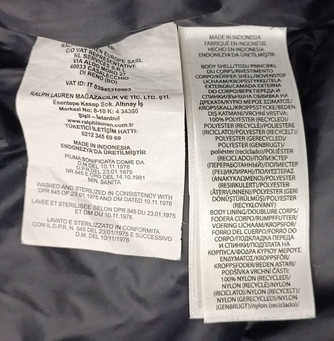 POLO Ralph Lauren Down Puffer Jacket оригинално пухено яке M пухенка