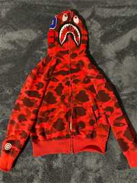 BAPE  RED hoodie !! Топ