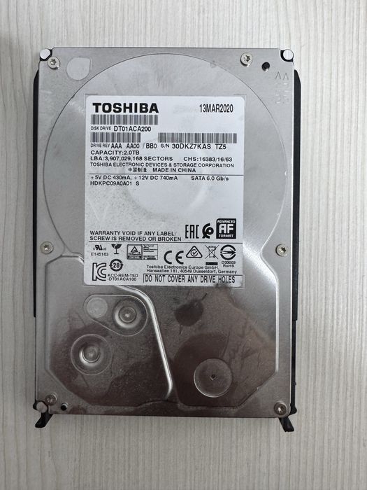 Жесткий диск Toshiba 2TB