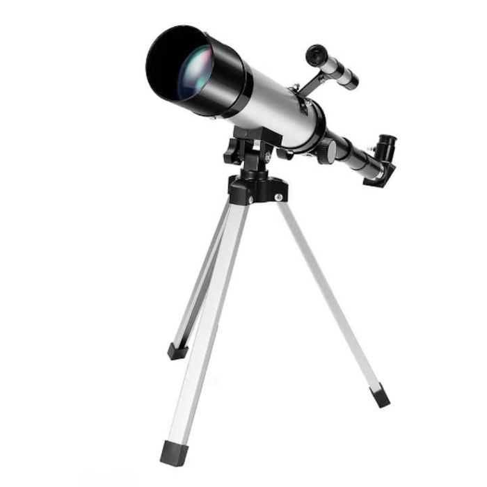 Telescop astronomic cu trepied 360°,zoom reglabil40x,prisme de 90°,nou