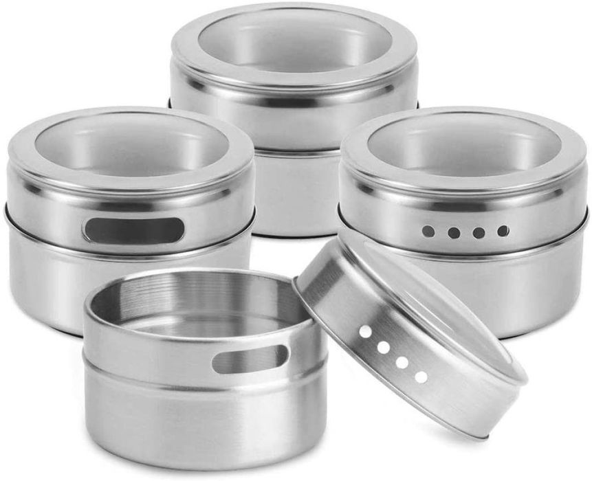 Комплект съдове за подправки на магнитна стойка