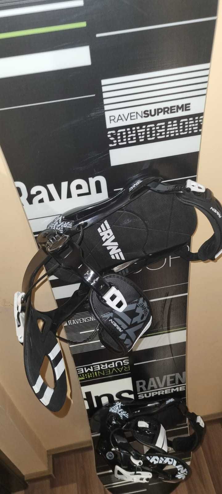 Snowboard Raven Supreme 168W + Legaturi Raven FT360