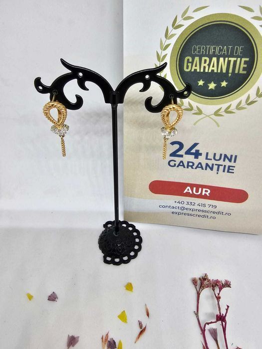 Cercei aur 14K 5,89g (AG1 Alexandru B.50296)*2 Ani Garantie!