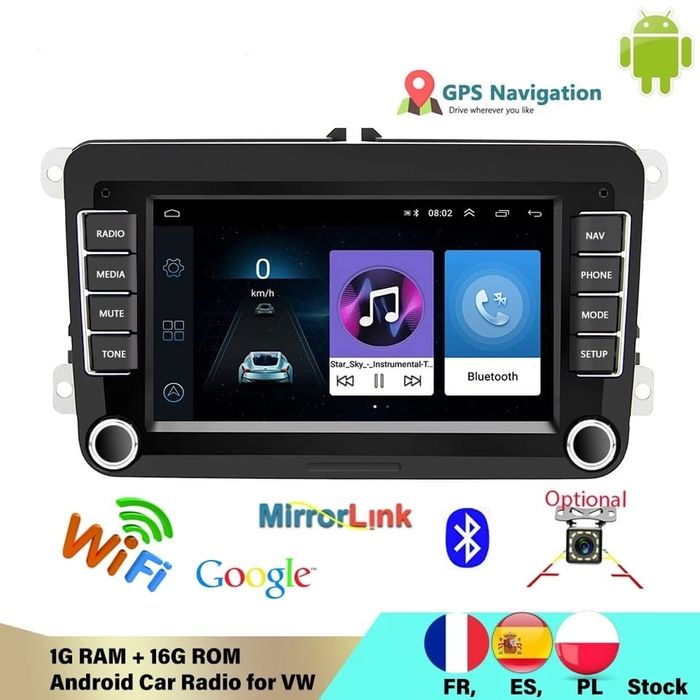 Navigație  cu Android pentru VW Golf/Polo/Jetta, Seat, Skoda