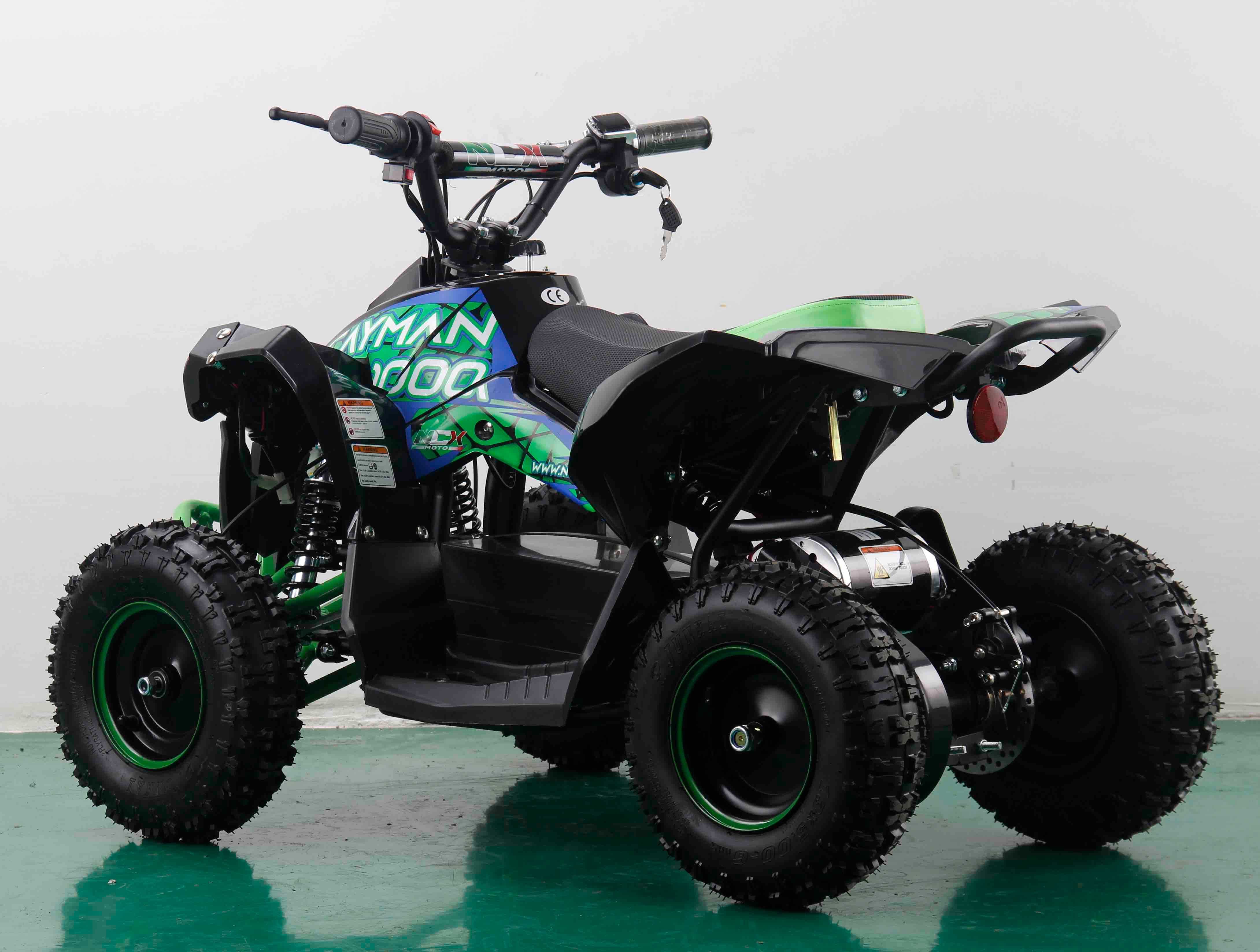 Atv electric copii NCX Cayman 1000W 6" negru/verde