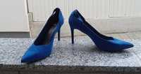 Pantofi stiletto albastru inchis