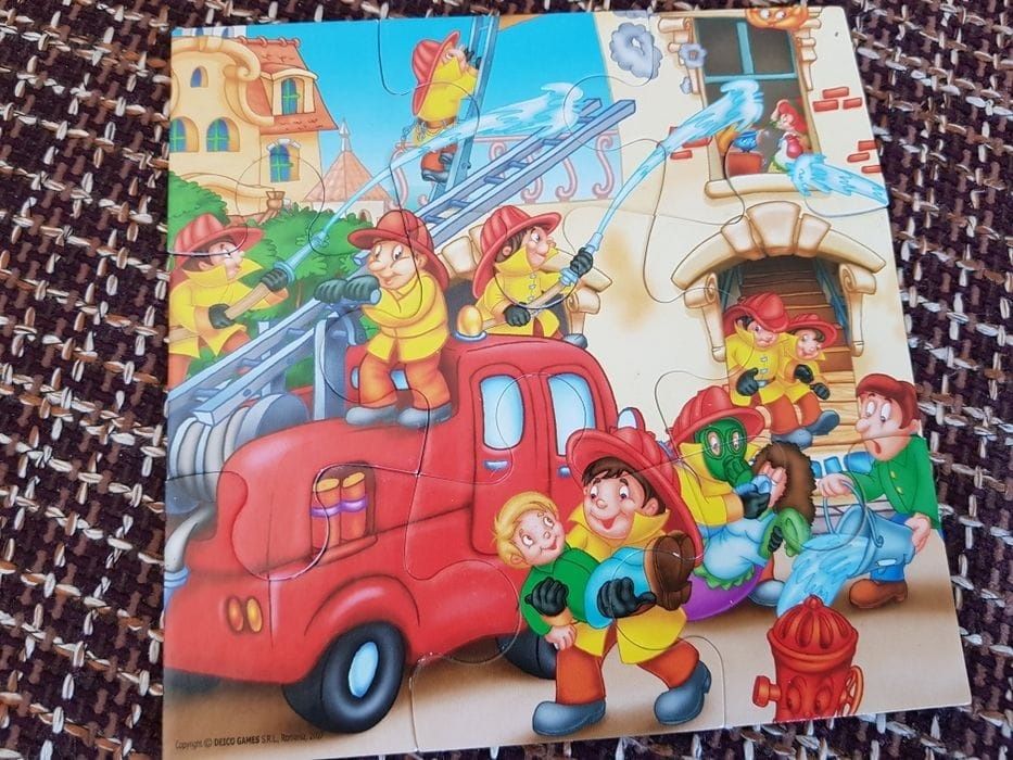 Set 7 puzzle lemn și carton