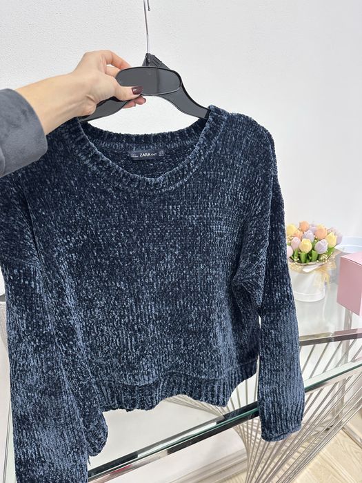 Pulover Zara bleumarin