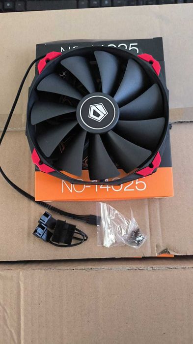 Кулера ID-Coolinh NO-14025, 14cm переходник 4pin на molex 2pin,