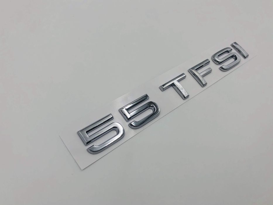 Emblema Audi 55 TFSI spate crom