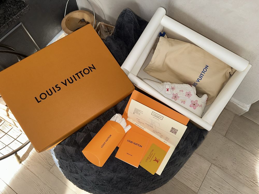 Louis Vuitton x TM Trainer Sneaker Cherry Blossom White
