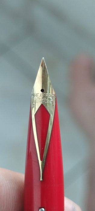 Stilou Sheaffer Triumph Imperial penita electroplacata aur 23k