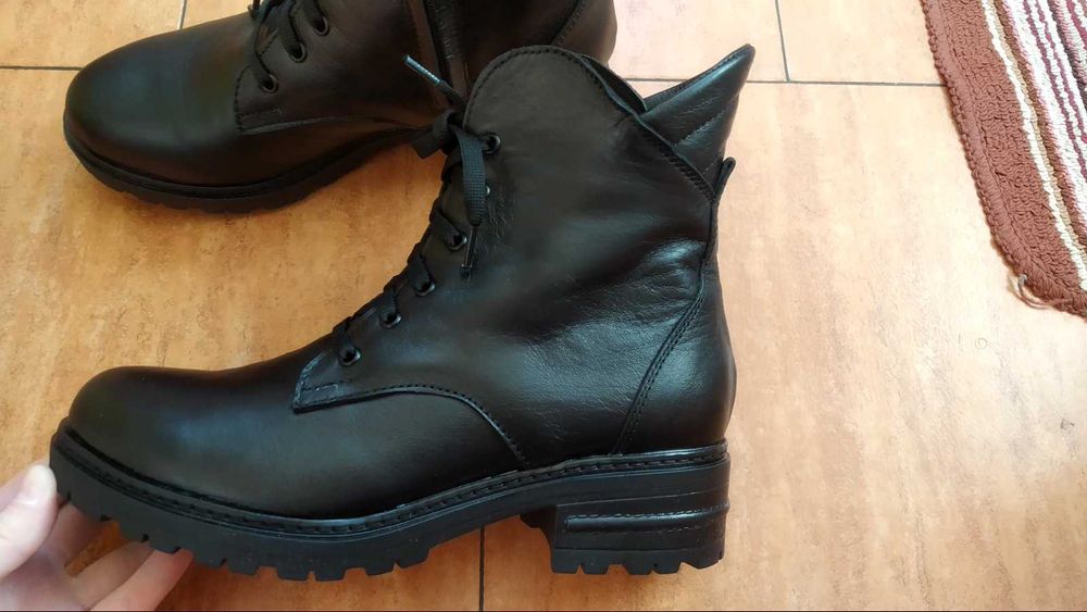 Чисто нови боти естествена кожа 38 номер