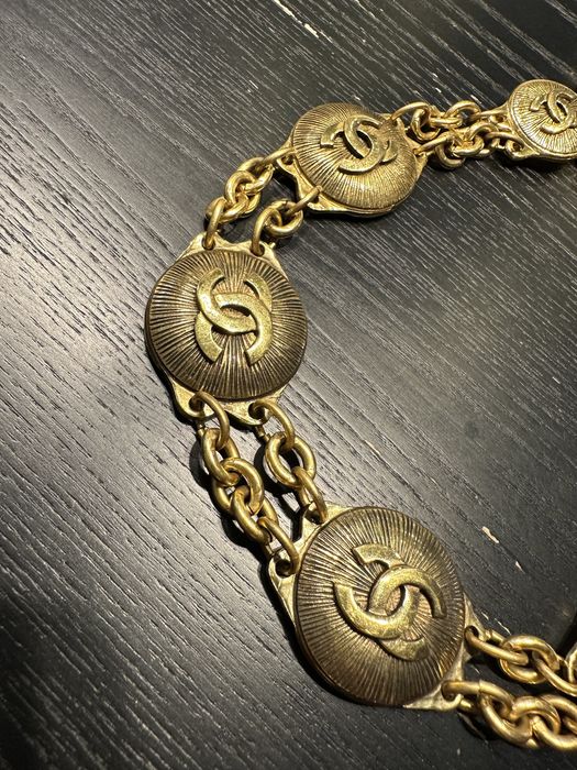 Colier / lanț vintage Chanel logo anii 80