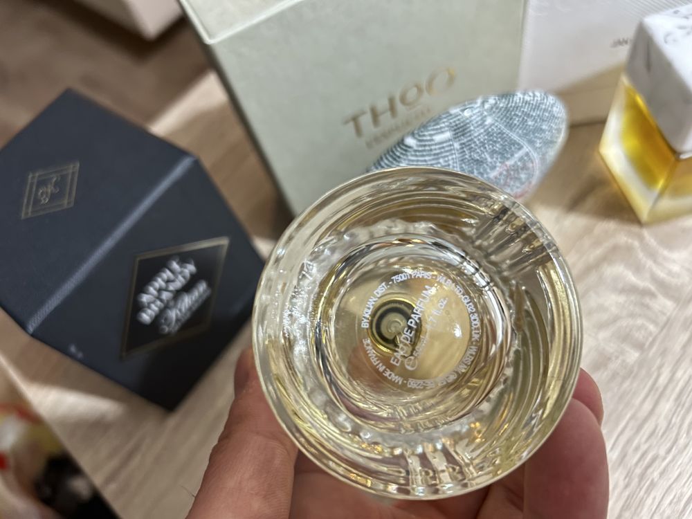 Kilian apple brandy on the rocks