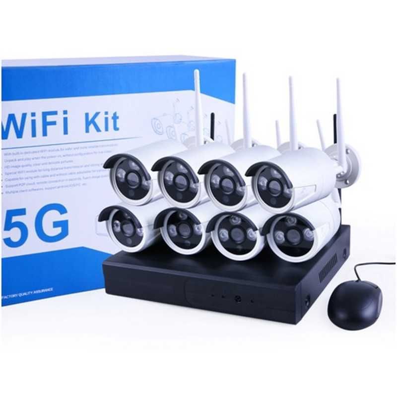 ПРОМО комплект 4 IP камери -4 канална WiFi NVR+Wireless камери 5G