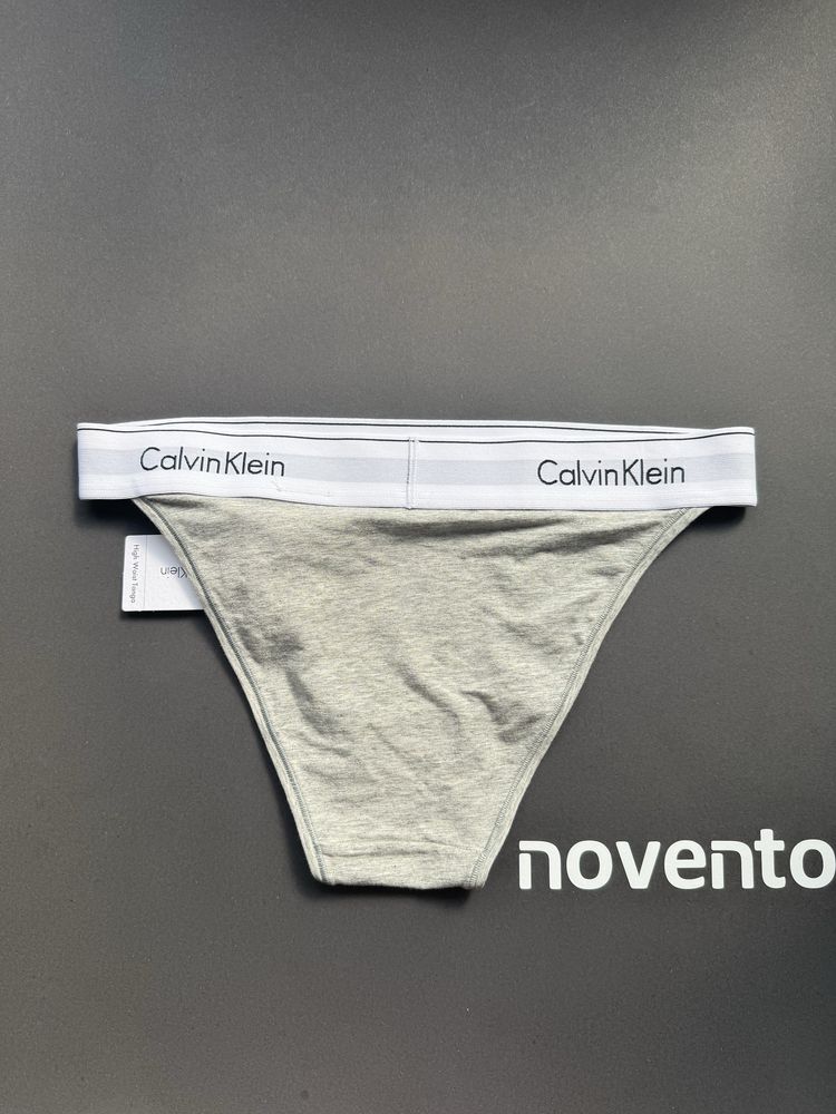 Сив и опанжев сутиен с меки чашки Calvin Klein /L/