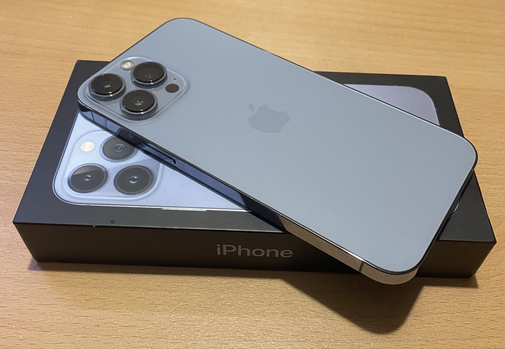КАТО НОВ! Apple iPhone 13 Pro Max - 128 GB - Sierra Blue - Перфектен!